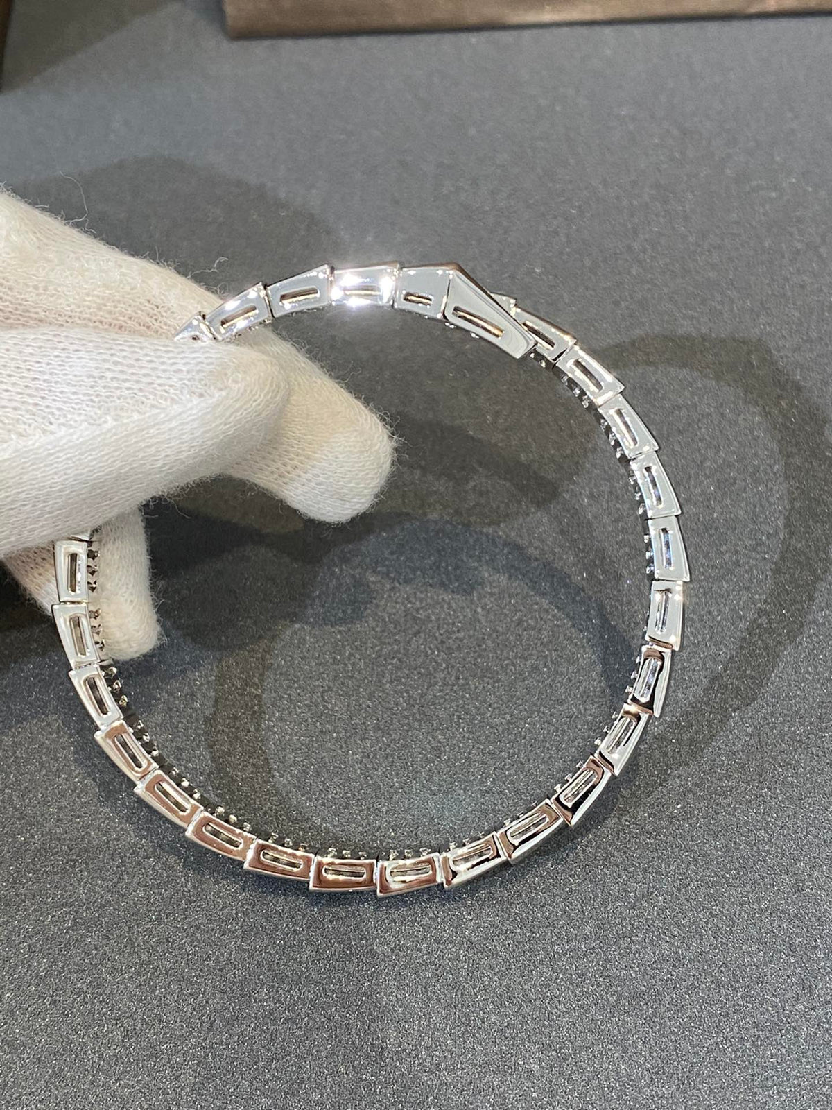 [⭐DORISW]SERPENTI ARMBAND DIAMANTEN SILBER
