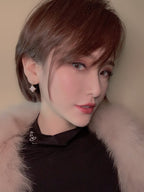 [⭐DORISW] DOUBLE STAR PINK GOLD MOP DROP EARRINGS