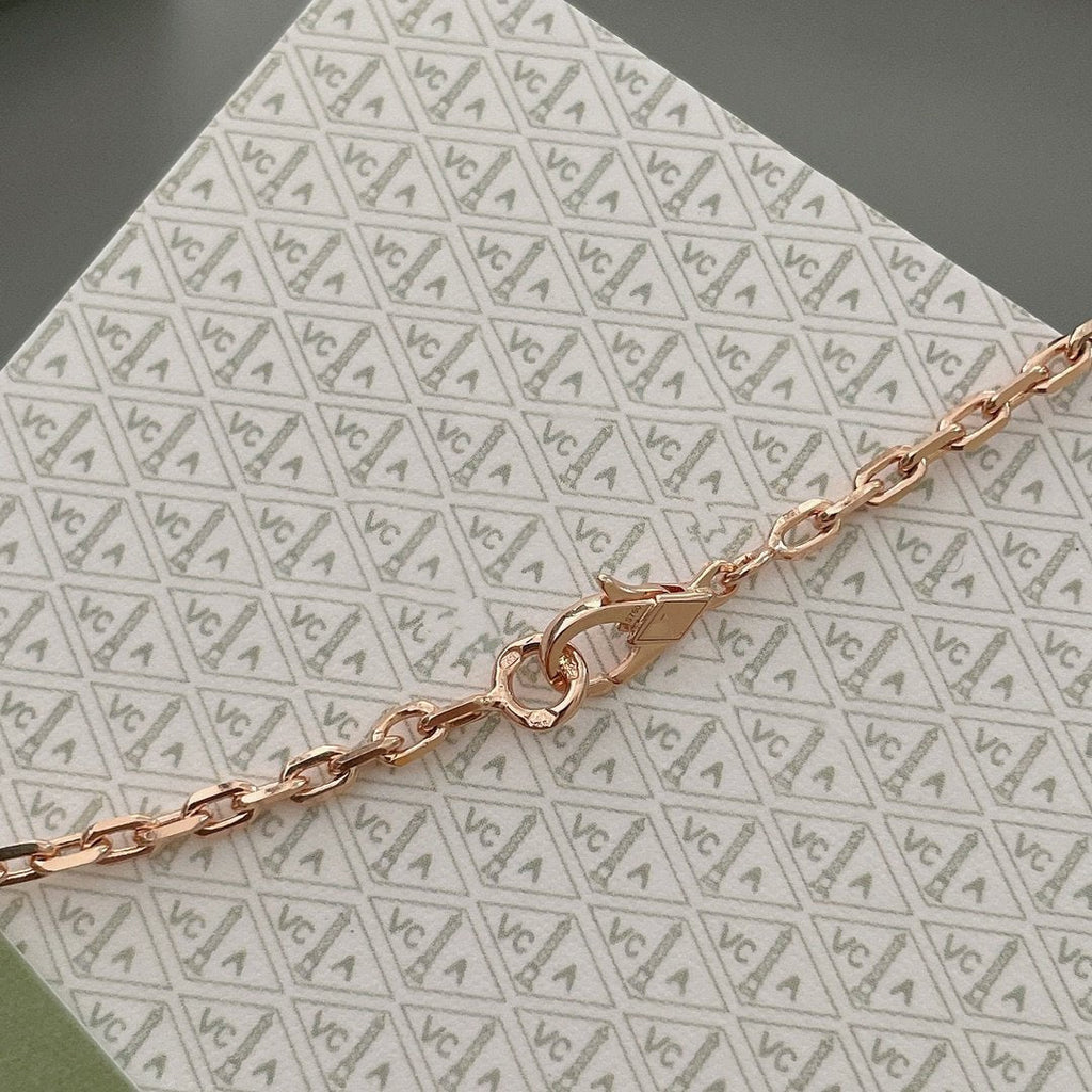 [⭐DORISW] LUCKY SPRING 15 MOTIFS ROSE GOLD NECKLACE