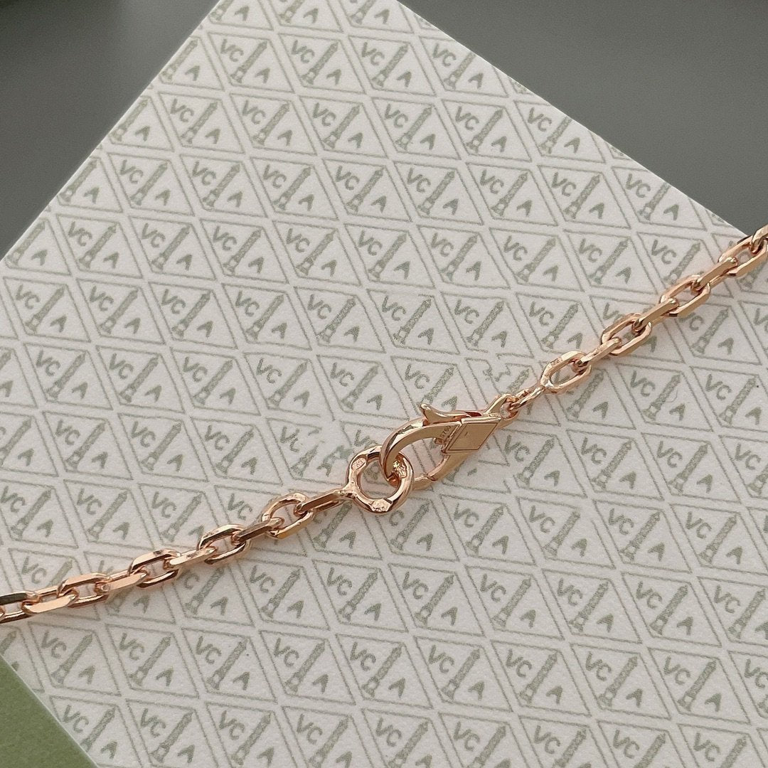 [⭐DORISW] LUCKY SPRING 15 MOTIFS ROSE GOLD NECKLACE