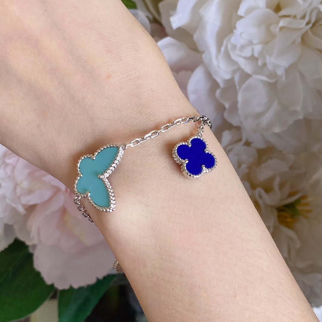 [⭐DORISW] LUCKY SPRING SILVER BRACELET 4 MOTIF