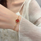 [⭐DORISW] サン・ペンダント・カーネリアン・ブレスレット