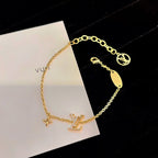 [⭐DORISW] LOGO STAR MOTIF GOLD BRACELET