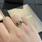 [⭐DORISW]DREAM MALACHIT DIAMANT-OFFENER RING