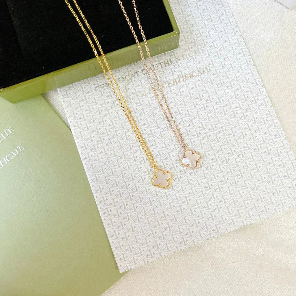 [⭐DORISW] CLOVER MINI 9.5MM WHITE MOTHER-OF-PEARL NECKLACE