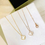 [⭐DORISW] CLOVER MINI 9.5MM WHITE MOTHER-OF-PEARL NECKLACE