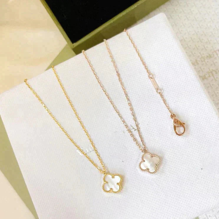 [⭐DORISW] CLOVER MINI 9.5MM WHITE MOTHER-OF-PEARL NECKLACE