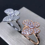 [⭐DORISW] BUTTERFLY PINK GOLD DIAMOND RING