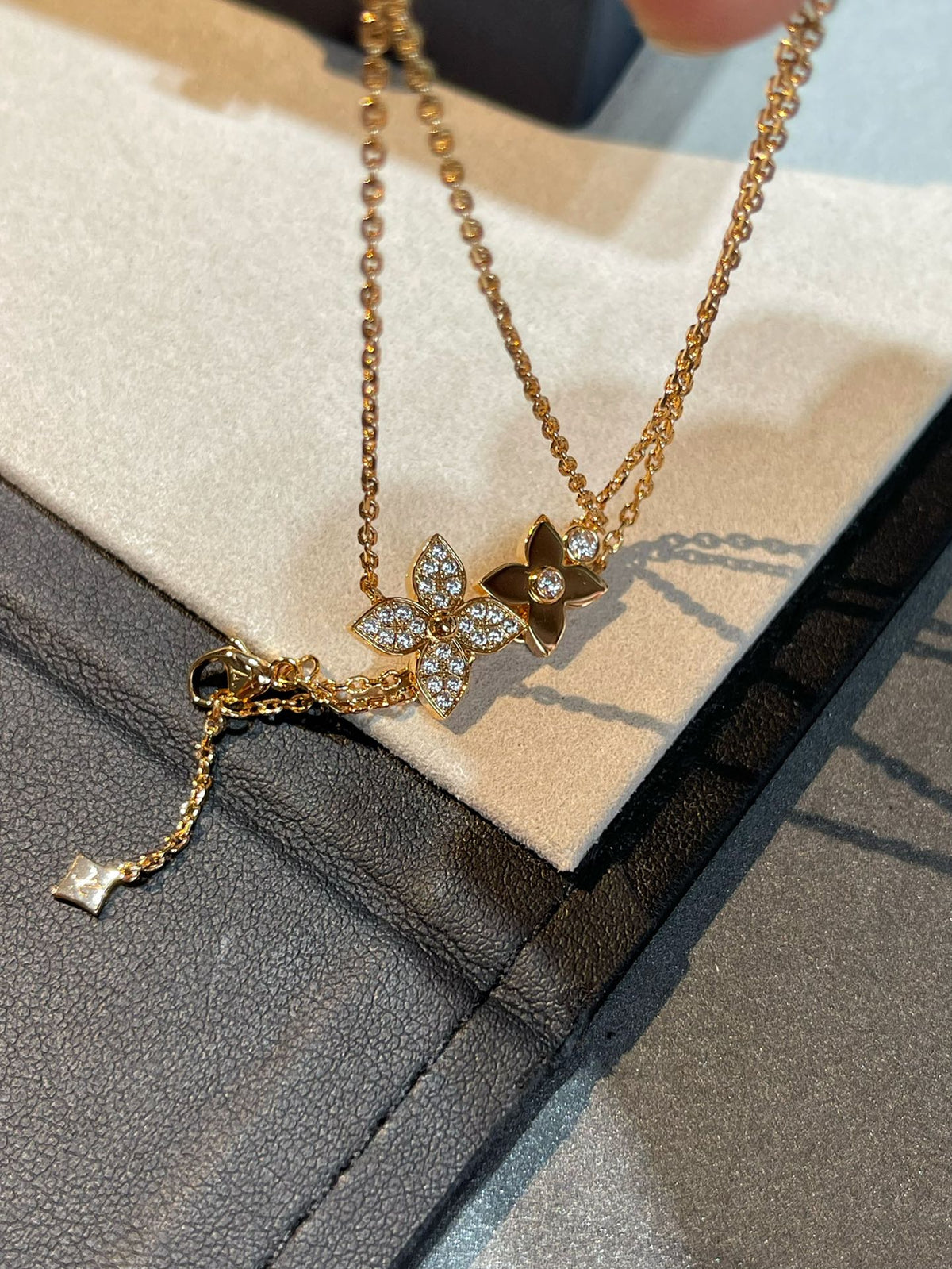 [⭐DORISW] STAR BLOSSOM HALSKETTE ROSÉGOLD DIAMANTEN