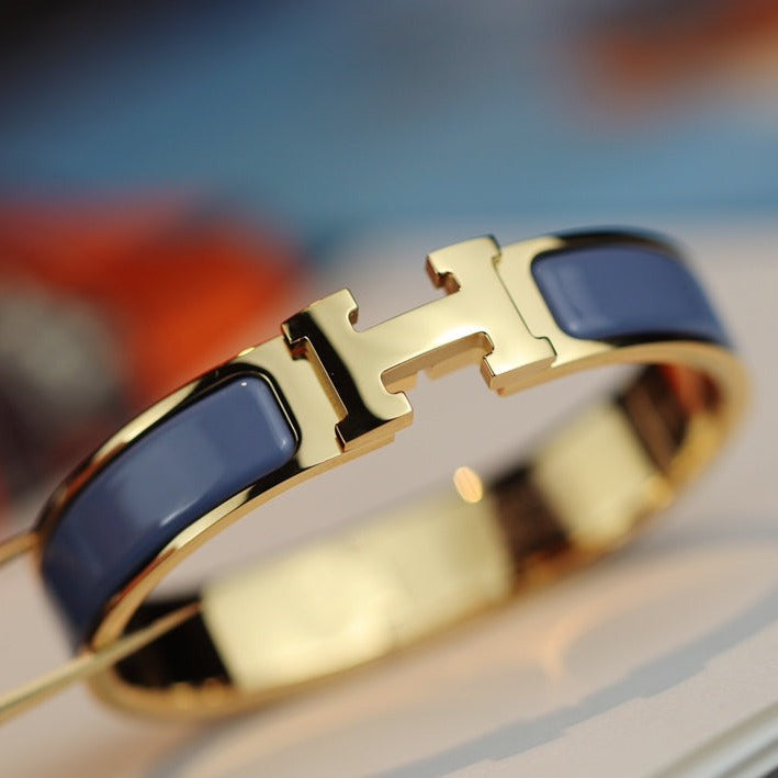 [⭐DORISW] H BRACELET 12MM BLUE GRAY