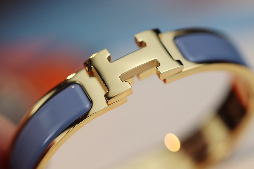 [⭐DORISW] H BRACELET 12MM BLUE GRAY
