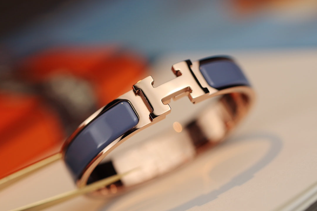 [⭐DORISW] H BRACELET 12MM BLUE GRAY