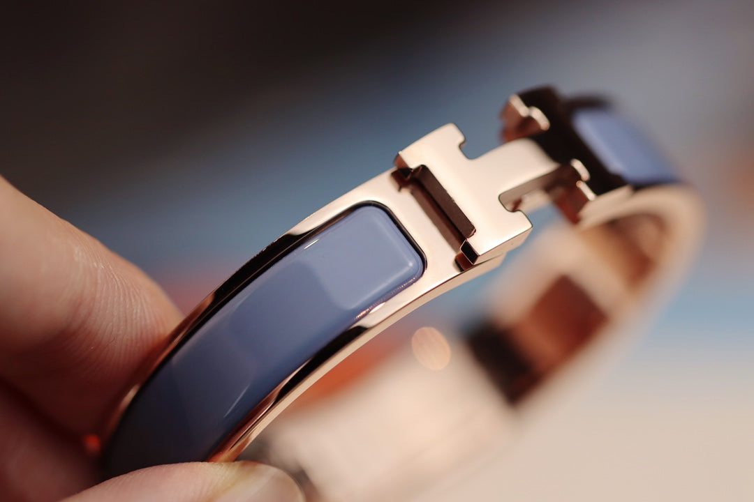 [⭐DORISW] H BRACELET 12MM BLUE GRAY