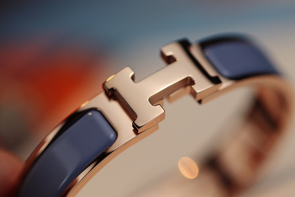 [⭐DORISW] H BRACELET 12MM BLUE GRAY