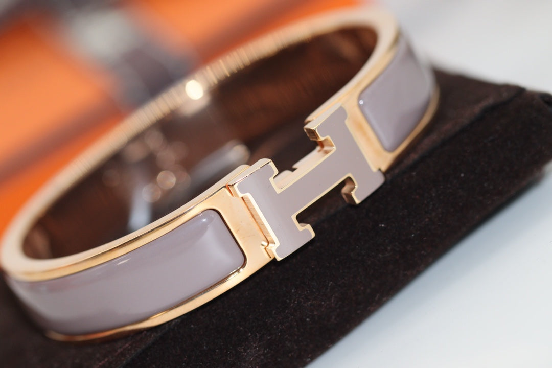 [⭐DORISW] H BRACELET 12MM BROWN
