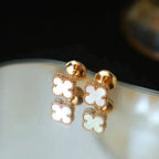 [⭐DORISW] CLOVER MINI 9.5MM WHITE MOP EARRINGS