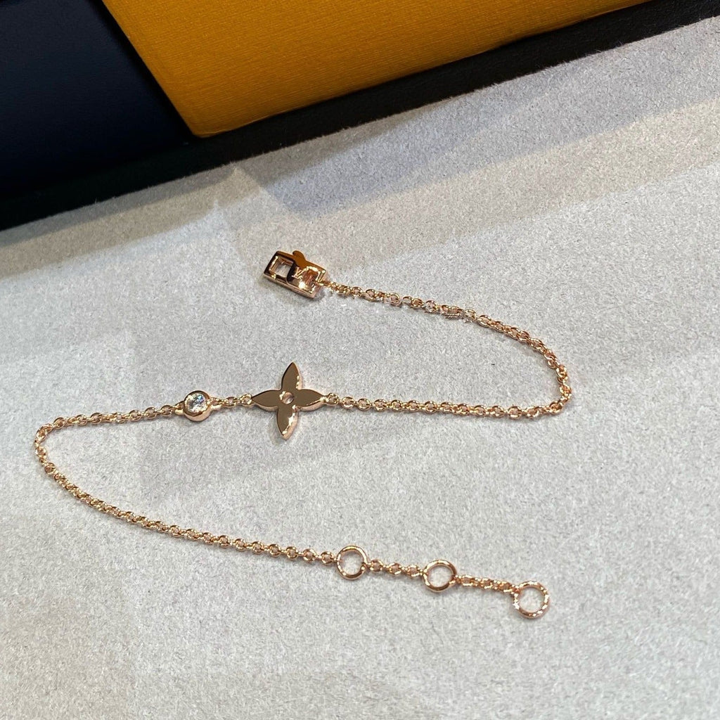 [⭐DORISW] STAR DIAMOND PINK GOLD BRACELET
