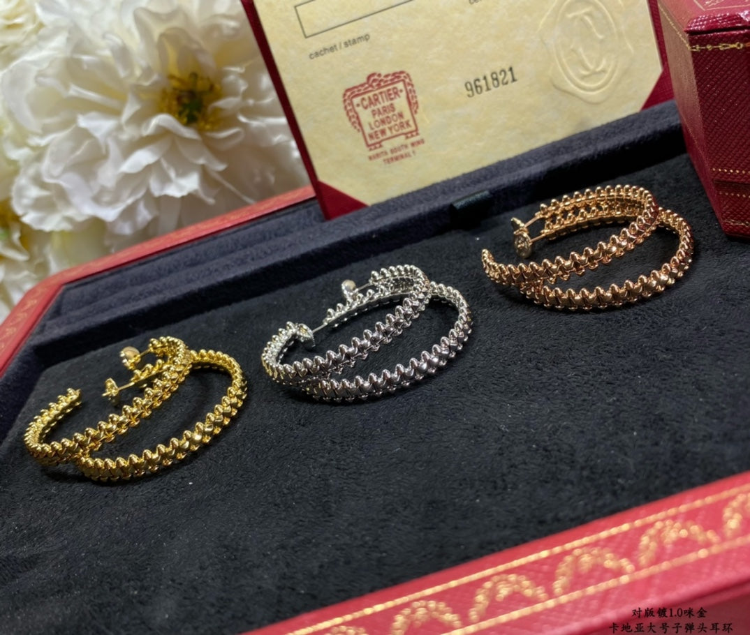 [⭐DORISW] CLASH LARGE HOOP EARRINGS