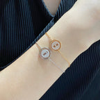 [⭐DORISW]LUCKY MOVE DIAMOND PAVED BRACELET