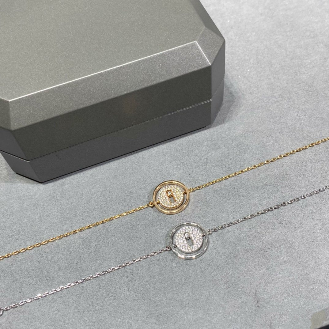 [⭐DORISW]LUCKY MOVE DIAMOND PAVED BRACELET