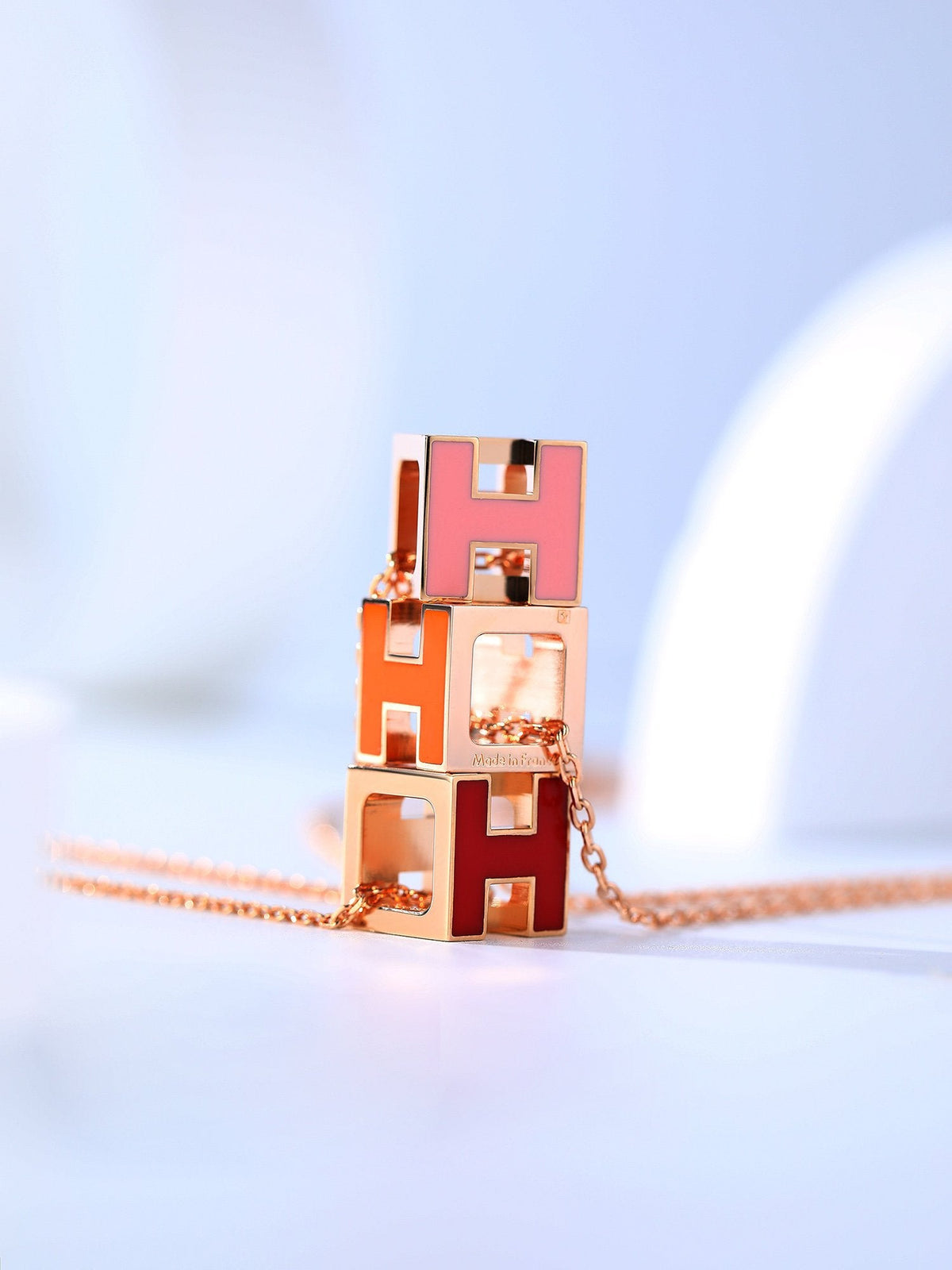 [⭐DORISW] H CAGE HALSKETTE ROSÉGOLD