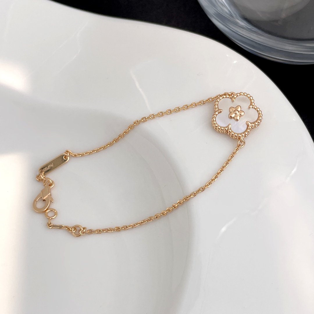[⭐DORISW] GLÜCKS-FRÜHLINGSARMBAND ROSÉGOLD MOP