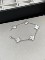 [[⭐DORISW] ]NEUE CLOVER WHITE PEARL MOP 5-MOTIV ARMBAND-KOLLEKTION