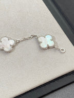 [[⭐DORISW] ]NEUE CLOVER WHITE PEARL MOP 5-MOTIV ARMBAND-KOLLEKTION