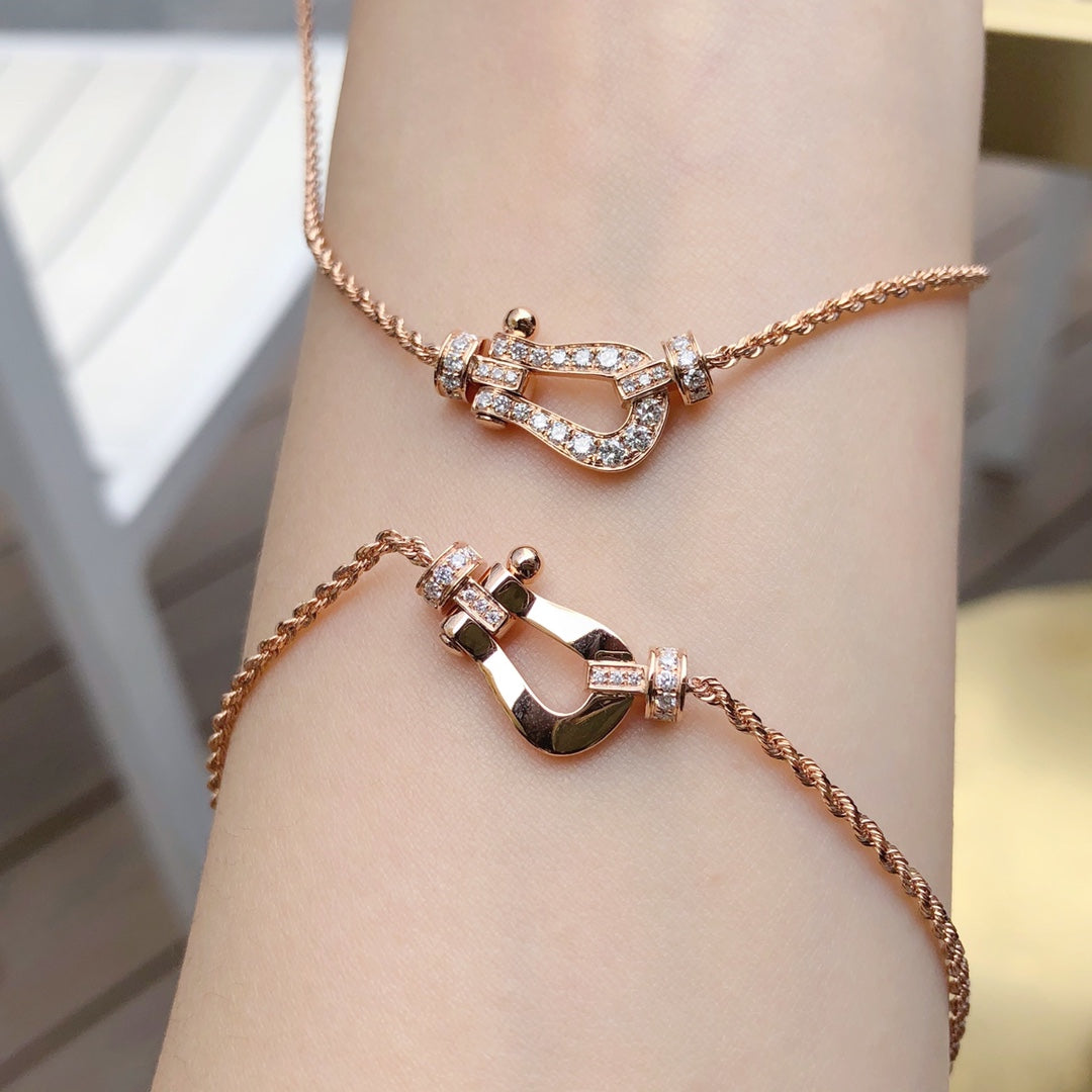 [⭐DORISW] FORCE 10 HALSKETTE AUS ROSÉGOLD MIT DIAMANTEN