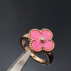 {
  "[⭐DORISW] CLOVER RHODONITE ROSE GOLD RING": "[⭐DORISW] クローバー ロードナイト ローズゴールド リング"
}