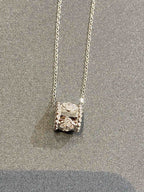 [⭐DORISW] PERLEE PEDANT SIVLER DIAMOND NECKLACE