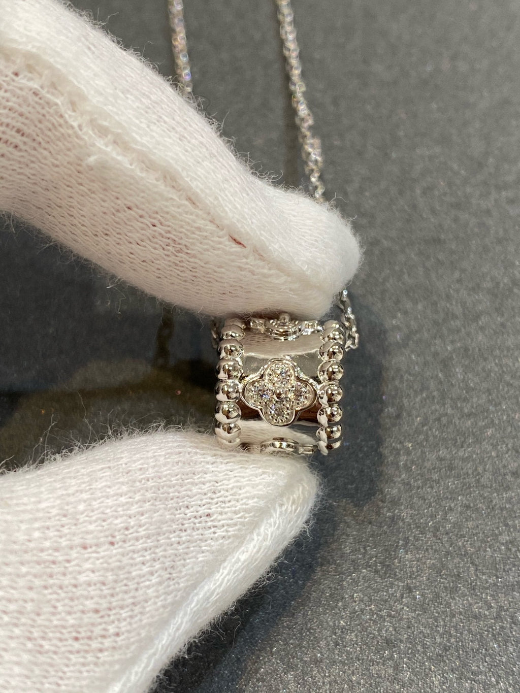 [⭐DORISW] PERLEE PEDANT SIVLER DIAMOND NECKLACE
