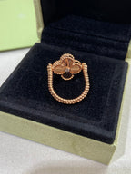 [⭐DORISW] CLOVER RIVERSIBLE ROSE GOLD RING