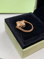 [⭐DORISW] CLOVER RIVERSIBLE ROSE GOLD RING