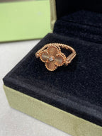 [⭐DORISW] CLOVER RIVERSIBLE ROSE GOLD RING