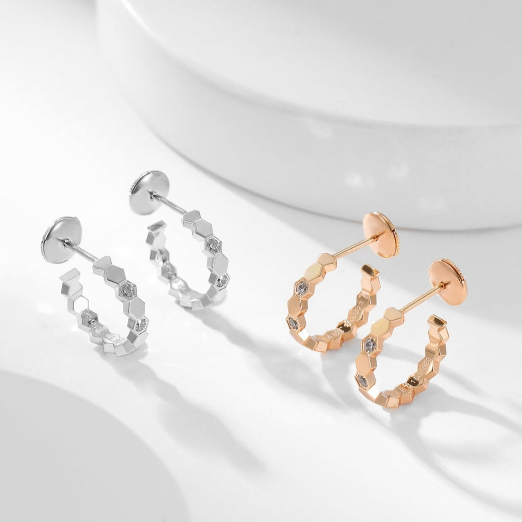 [⭐DORISW] BEE LOVE DIAMOND HOOP EARRINGS