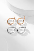 [⭐DORISW] BEE LOVE DIAMOND HOOP EARRINGS