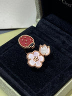 [⭐DORISW] LUCKY 3 MOTIF ROSE GOLD RING