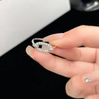 [⭐DORISW] RONDE SMALL SILVER DIAMOND RING