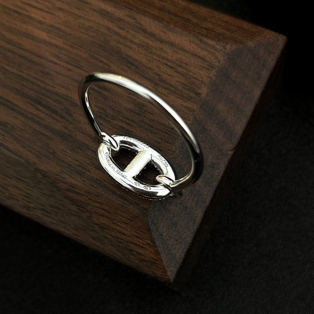 [⭐DORISW] RONDE SMALL SILVER DIAMOND RING
