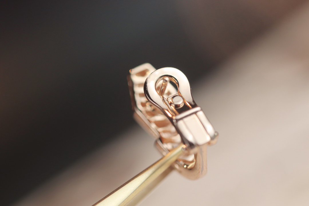 [⭐DORISW]SERPENT OHRRINGE IN ROSÉGOLD MIT DIAMANTEN