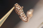 [⭐DORISW]SERPENT OHRRINGE IN ROSÉGOLD MIT DIAMANTEN
