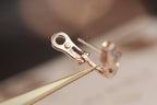 [⭐DORISW]SERPENT OHRRINGE IN ROSÉGOLD MIT DIAMANTEN