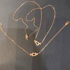 [⭐DORISW] FORCE 10 DIAMOND PINK GOLD NECKLACE MINI MODEL