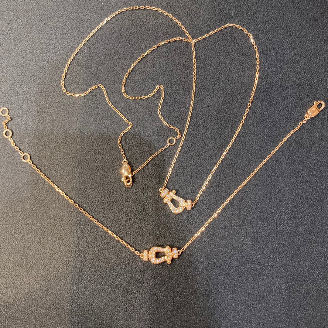 [⭐DORISW] FORCE 10 DIAMANT-HALSKETTE AUS ROSÉGOLD MINI-MODELL