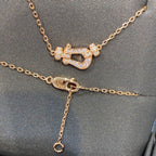 [⭐DORISW] FORCE 10 DIAMOND PINK GOLD NECKLACE MINI MODEL