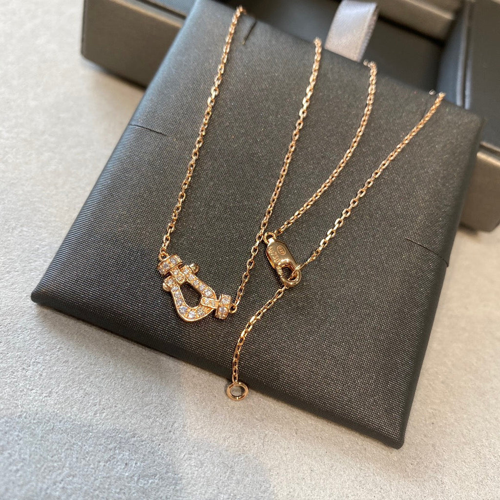 [⭐DORISW] FORCE 10 DIAMOND PINK GOLD NECKLACE MINI MODEL