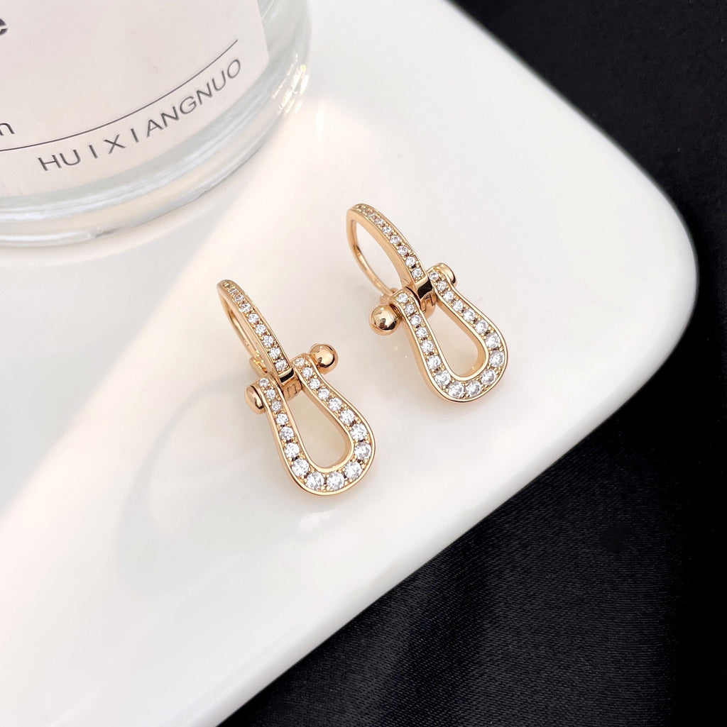 [⭐DORISW] FORCE 10 FULL DIAMOND DROP EARRINGS MEDIUM MODEL