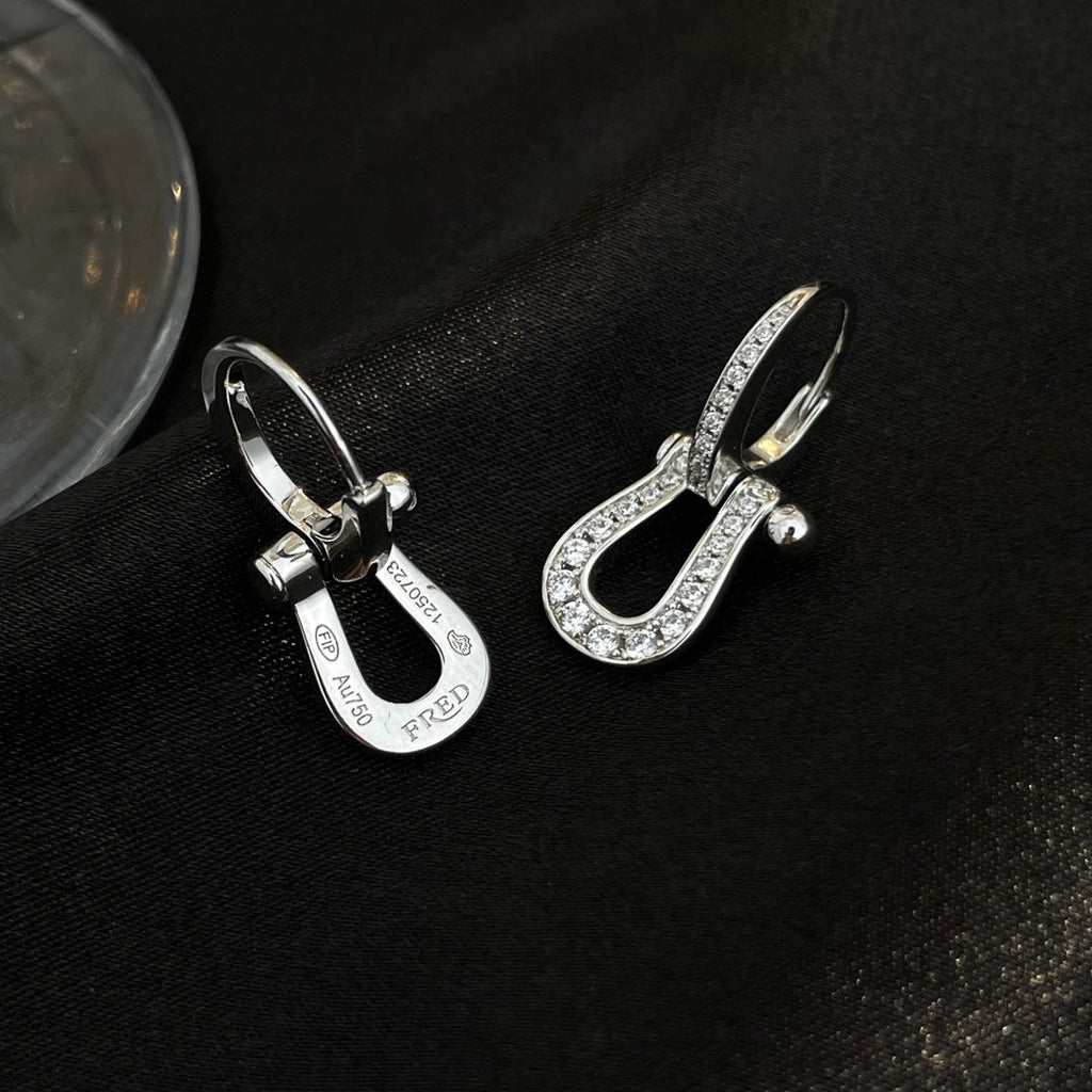 [⭐DORISW] FORCE 10 FULL DIAMOND DROP EARRINGS MEDIUM MODEL