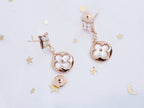 [⭐DORISW] STAR AND SUN PINK GOLD MOP DROP EARRINGS